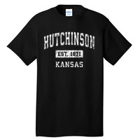 Hutchinson Kansas Ks Vintage Established Sports Tall T-Shirt