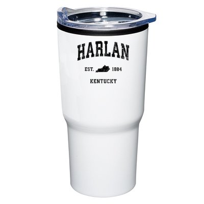Harlan Kentucky KY Vintage Athletic Black Sports Tumbler