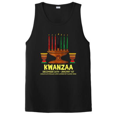 Happy Kwanzaa Kinara Candles African American Christmas Day PosiCharge Competitor Tank