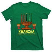 Happy Kwanzaa Kinara Candles African American Christmas Day T-Shirt