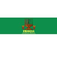 Happy Kwanzaa Kinara Candles African American Christmas Day Bumper Sticker