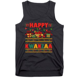 Happy Kwanzaa Kinara Candles African American Christmas Xmas Tank Top