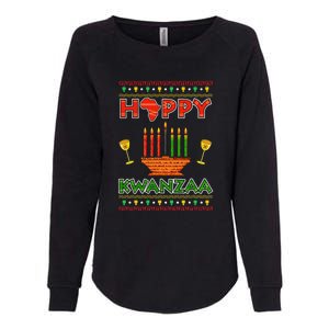 Happy Kwanzaa Kinara Candles African American Christmas Xmas Womens California Wash Sweatshirt