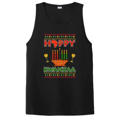 Happy Kwanzaa Kinara Candles African American Christmas Xmas PosiCharge Competitor Tank