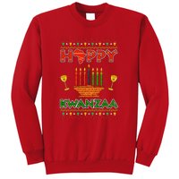 Happy Kwanzaa Kinara Candles African American Christmas Xmas Sweatshirt