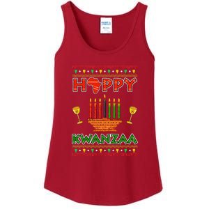 Happy Kwanzaa Kinara Candles African American Christmas Xmas Ladies Essential Tank