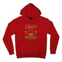 Happy Kwanzaa Kinara Candles African American Christmas Xmas Tall Hoodie