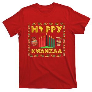 Happy Kwanzaa Kinara Candles Principles African American T-Shirt