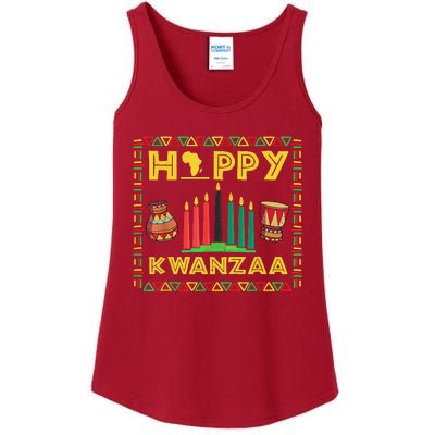 Happy Kwanzaa Kinara Candles Principles African American Ladies Essential Tank