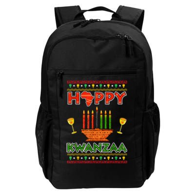 Happy Kwanzaa Kinara Candles African American Christmas Xmas Daily Commute Backpack