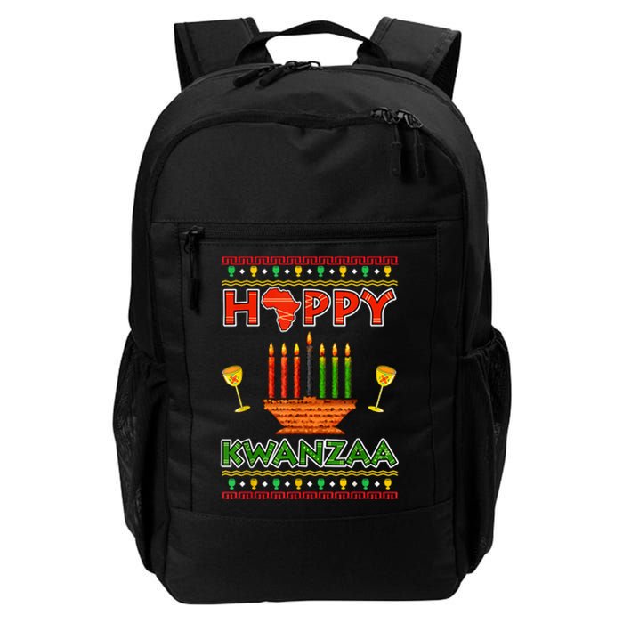 Happy Kwanzaa Kinara Candles African American Christmas Xmas Daily Commute Backpack