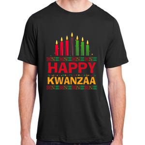 Happy Kwanzaa Kinara Seven Candles African American Holiday Adult ChromaSoft Performance T-Shirt