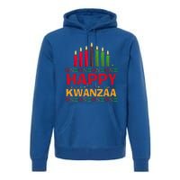 Happy Kwanzaa Kinara Seven Candles African American Holiday Premium Hoodie