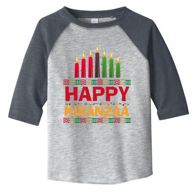 Happy Kwanzaa Kinara Seven Candles African American Holiday Toddler Fine Jersey T-Shirt