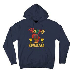 Happy Kwanzaa Kinara Candles Principles African American Tall Hoodie