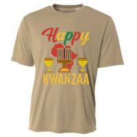 Happy Kwanzaa Kinara Candles Principles African American Cooling Performance Crew T-Shirt