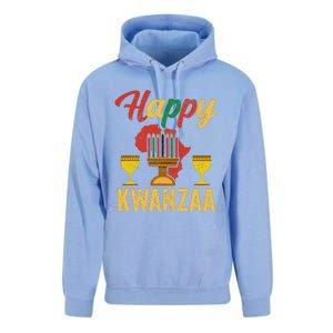 Happy Kwanzaa Kinara Candles Principles African American Unisex Surf Hoodie