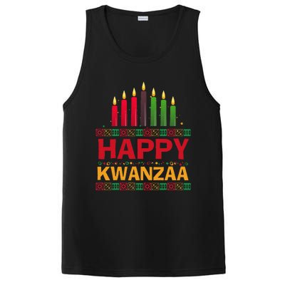 Happy Kwanzaa Kinara Seven Candles African American Holiday PosiCharge Competitor Tank