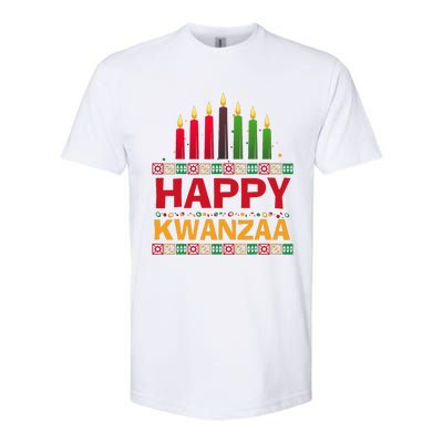 Happy Kwanzaa Kinara Seven Candles African American Holiday Softstyle CVC T-Shirt