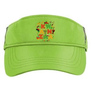 Happy Kwanzaa Kinara Candles African American Holiday Adult Drive Performance Visor