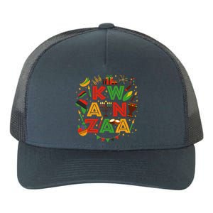 Happy Kwanzaa Kinara Candles African American Holiday Yupoong Adult 5-Panel Trucker Hat