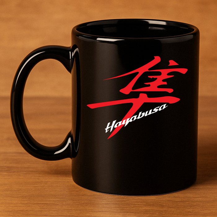 Hayabusa Kanji Logo 11oz C Handle Ceramic Mug
