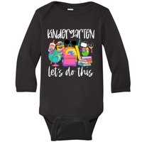 Hello Kindergarten Lets Do This Back To School Tie Dye Baby Long Sleeve Bodysuit