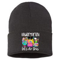 Hello Kindergarten Lets Do This Back To School Tie Dye Sustainable Knit Beanie