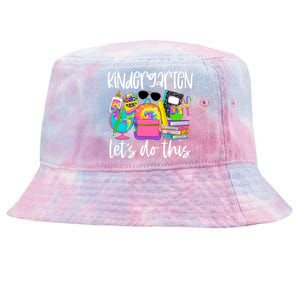 Hello Kindergarten Lets Do This Back To School Tie Dye Tie-Dyed Bucket Hat