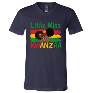 Happy Kwanzaa Little Miss Kwanzaa V-Neck T-Shirt