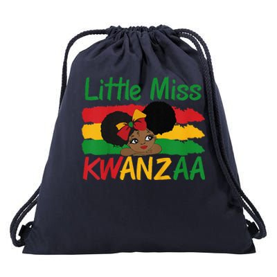 Happy Kwanzaa Little Miss Kwanzaa Drawstring Bag