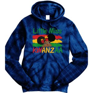 Happy Kwanzaa Little Miss Kwanzaa Tie Dye Hoodie