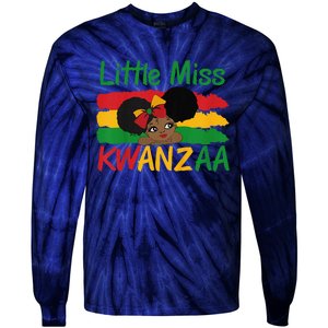 Happy Kwanzaa Little Miss Kwanzaa Tie-Dye Long Sleeve Shirt