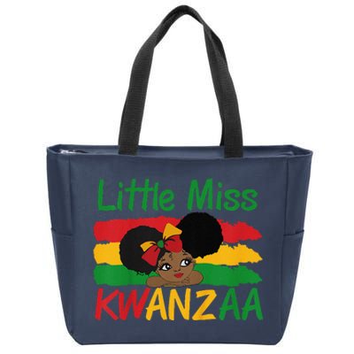 Happy Kwanzaa Little Miss Kwanzaa Zip Tote Bag