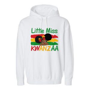 Happy Kwanzaa Little Miss Kwanzaa Garment-Dyed Fleece Hoodie