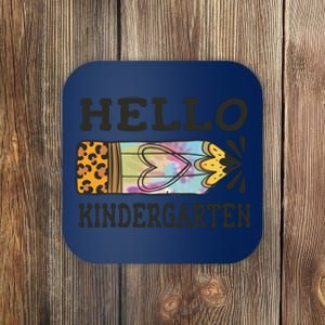 Hello Kindergarten Leopard Tie Dye Pencil Coaster