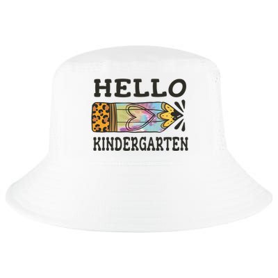 Hello Kindergarten Leopard Tie Dye Pencil Cool Comfort Performance Bucket Hat