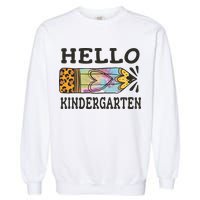 Hello Kindergarten Leopard Tie Dye Pencil Garment-Dyed Sweatshirt
