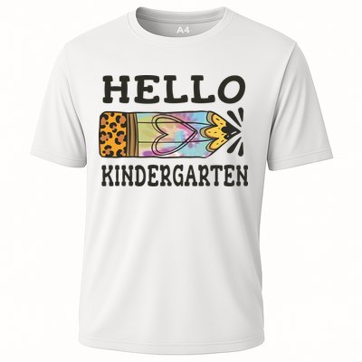 Hello Kindergarten Leopard Tie Dye Pencil Performance Shirt