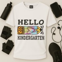 Hello Kindergarten Leopard Tie Dye Pencil Cooling Performance Crew T-Shirt