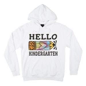 Hello Kindergarten Leopard Tie Dye Pencil Hoodie