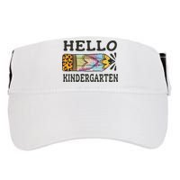 Hello Kindergarten Leopard Tie Dye Pencil Adult Drive Performance Visor