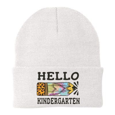 Hello Kindergarten Leopard Tie Dye Pencil Beanie