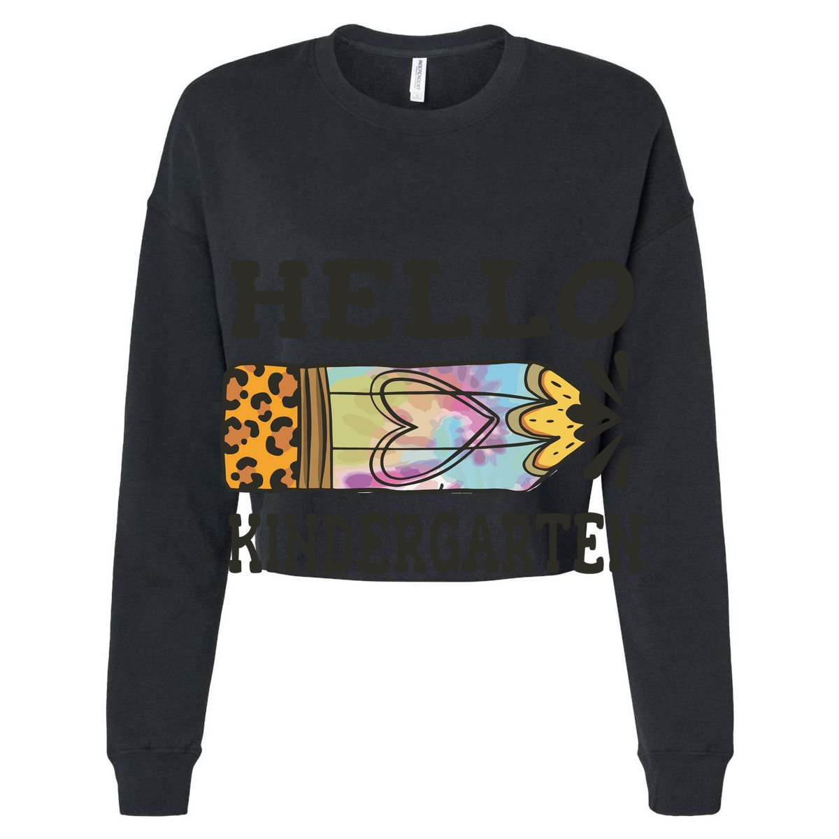 Hello Kindergarten Leopard Tie Dye Pencil Golf Towel