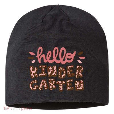 Hello Kindergarten Leopard Cute Sustainable Beanie