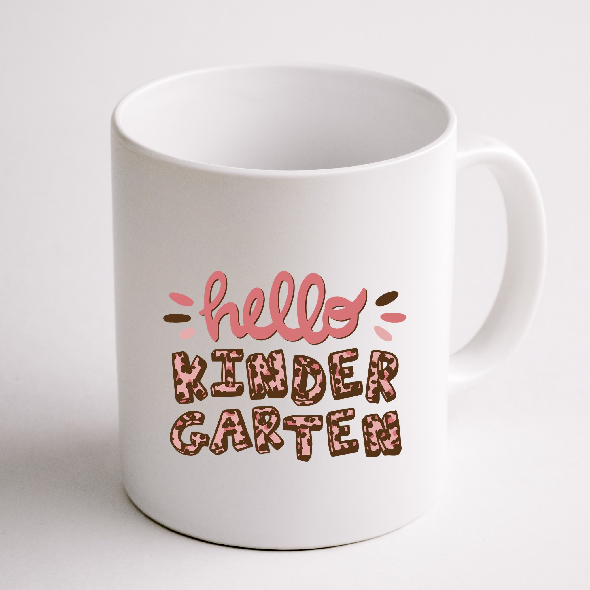 Hello Kindergarten Leopard Cute Mug