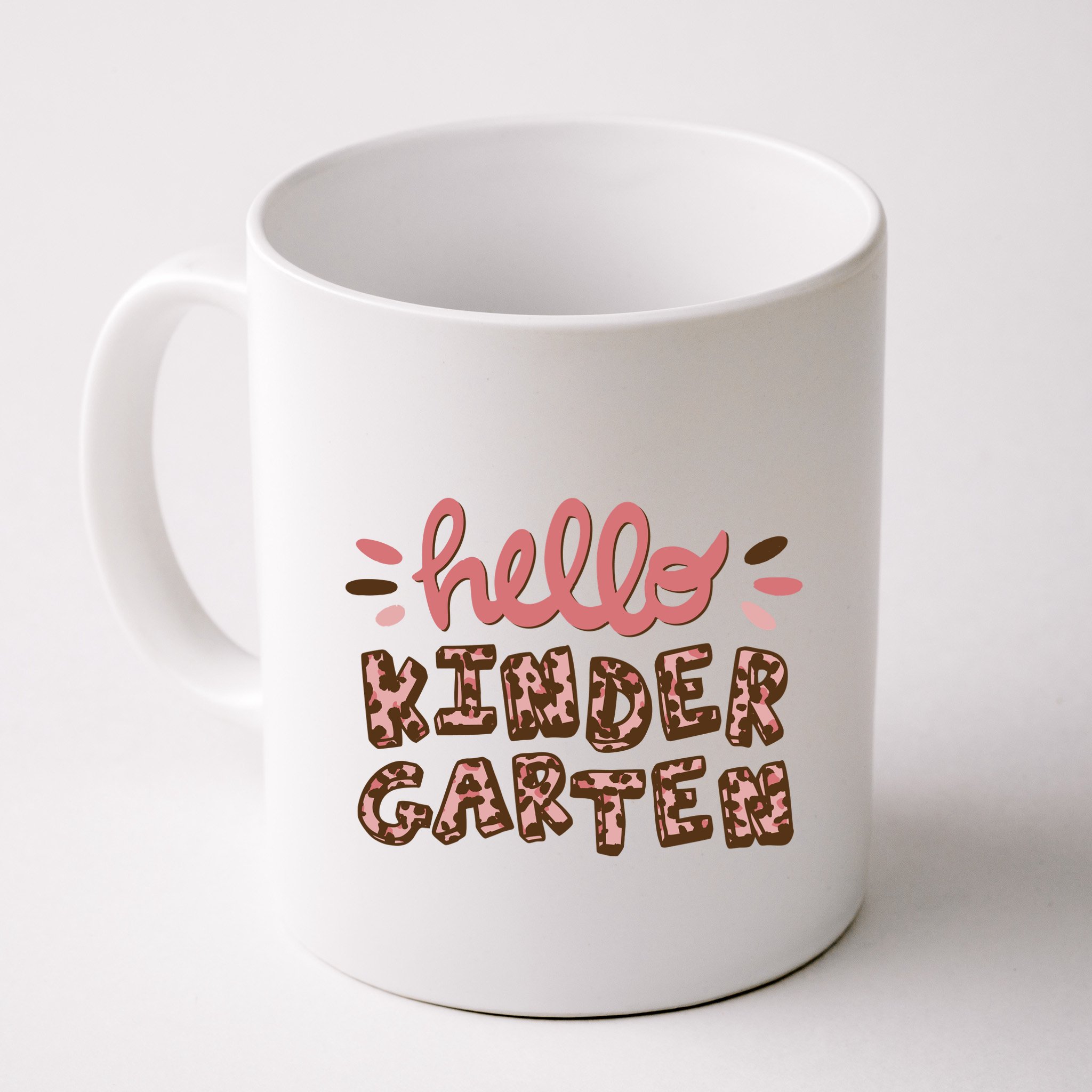 Hello Kindergarten Leopard Cute Mug