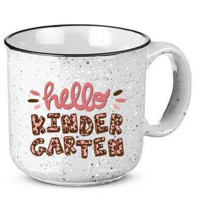 Hello Kindergarten Leopard Cute 15oz Campfire Ceramic Mug