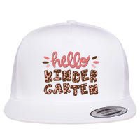Hello Kindergarten Leopard Cute Flatbill Hat