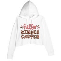 Hello Kindergarten Leopard Cute Crop Fleece Hoodie